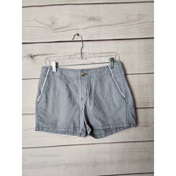 Columbia Womens Casual Shorts Gray Pockets Low Rise 100%‎ Cotton Zipper 6 - Picture 1 of 7